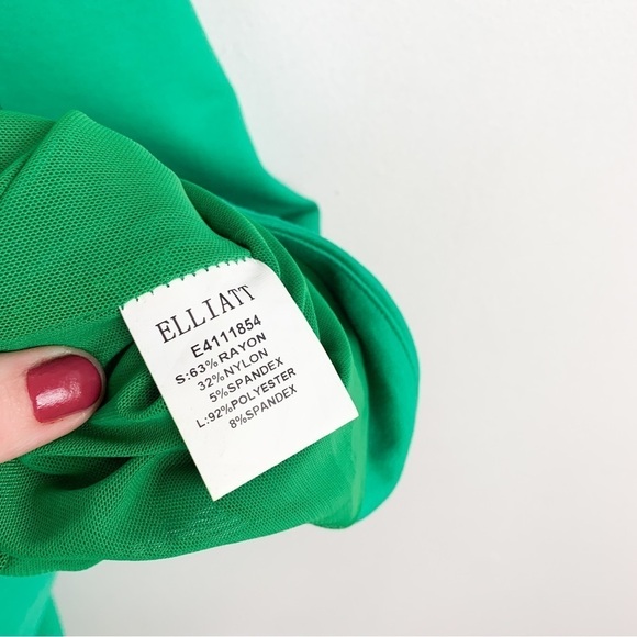 NWT ELLIATT Revolve Valley Dress in Kelly Green Sz L - Picture 9 of 11